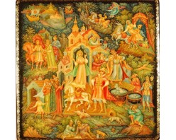 Лаковая миниатюра "Конек Горбунок"