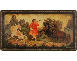 Лаковая миниатюра "Конек Горбунок"