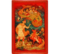 Лаковая миниатюра "Конек Горбунок"