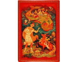 Лаковая миниатюра "Конек Горбунок"
