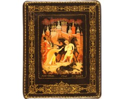 Лаковая миниатюра "Конек Горбунок"