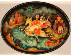 Лаковая миниатюра "Конек Горбунок"
