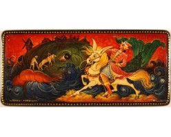 Лаковая миниатюра "Конек Горбунок"