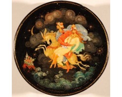 Лаковая миниатюра "Конек Горбунок"