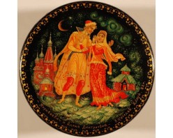 Лаковая миниатюра "Кирибеевич и Алена Дмитриевна"