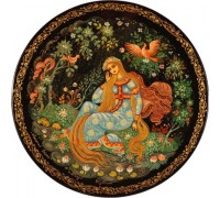 Лаковая миниатюра "Золотой волос"