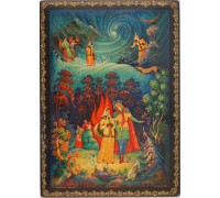 Лаковая миниатюра "Двенадцать месяцев"