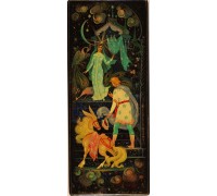 Лаковая миниатюра "Здравствуй месяц месяцович"