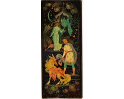 Лаковая миниатюра "Здравствуй месяц месяцович"