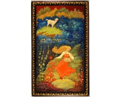 Лаковая миниатюра "Аленушка"