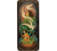 Лаковая миниатюра "Гуси лебеди"