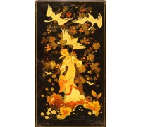 Лаковая миниатюра "Гуси лебеди"