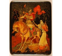 Лаковая миниатюра "Вещий Олег"