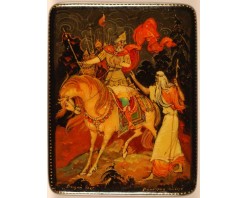 Лаковая миниатюра "Вещий Олег"