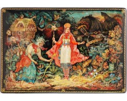 Лаковая миниатюра "Василиса Премудрая"