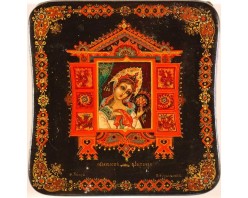 Лаковая миниатюра "Аленький цветочек"