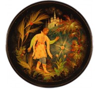 Лаковая миниатюра "Аленький цветочек"