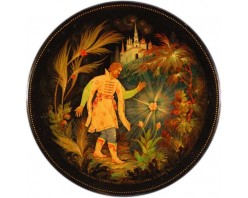 Лаковая миниатюра "Аленький цветочек"