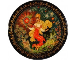 Лаковая миниатюра "Аленький цветочек"