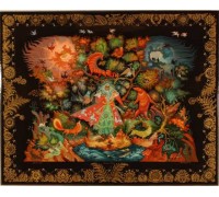 Лаковая миниатюра "Лесной царь"