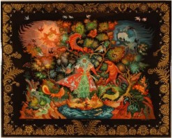 Лаковая миниатюра "Лесной царь"