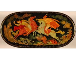 Лаковая миниатюра "Гусары"