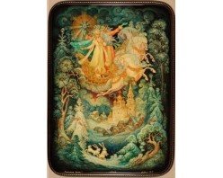 Лаковая миниатюра "Зимушка-зима"