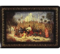 Лаковая миниатюра "Афанасий Никин в Индии"