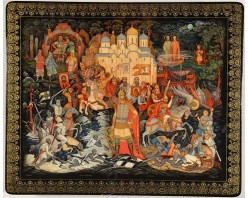 Лаковая миниатюра "Александр Невский"