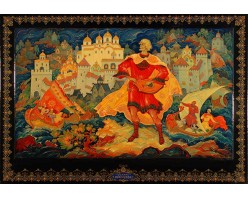 Лаковая миниатюра "Былина Новгорода"