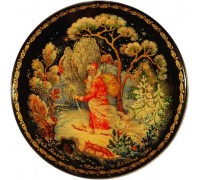 Лаковая миниатюра "Дед Мороз"