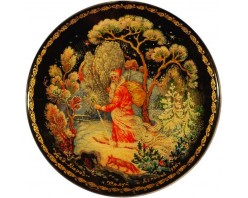 Лаковая миниатюра "Дед Мороз"