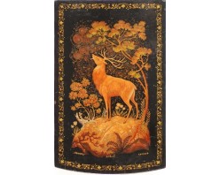 Лаковая миниатюра "Изюбр"