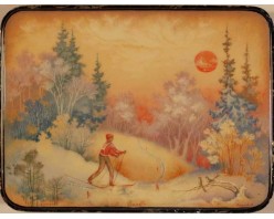 Лаковая миниатюра "К Победе"