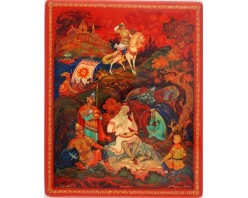 Лаковая миниатюра "Курган"