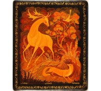 Лаковая миниатюра "Лань"