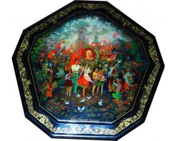 Лаковая миниатюра "Ленинский комсомол"