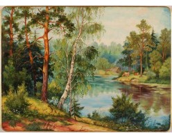 Лаковая миниатюра "Летний день"