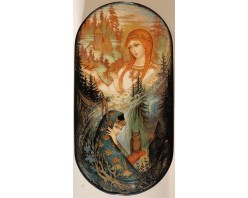 Лаковая миниатюра "День и ночь"