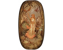 Лаковая миниатюра "Лесная дева"