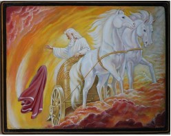 Лаковая миниатюра "Илья Пророк"