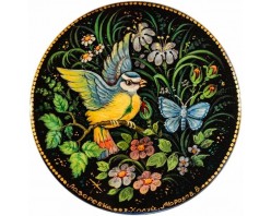 Лаковая миниатюра "Лазоревка"