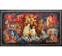 Лаковая миниатюра "Мой дед"