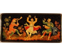 Лаковая миниатюра "Музыканты"