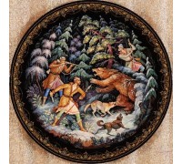 Лаковая миниатюра "На медведя"