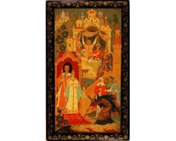 Лаковая миниатюра "На пиру я не была"