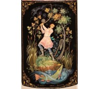 Лаковая миниатюра "На спининг"