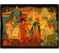 Лаковая миниатюра "Молодость Чурилы Пленковича"