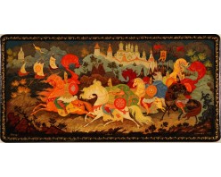 Лаковая миниатюра "Поход"