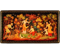 Лаковая миниатюра "Пора грибная"